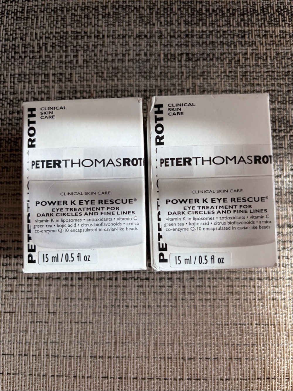 Peter Thomas Roth Power K Eye Rescue Eye Treatment -lot of 2